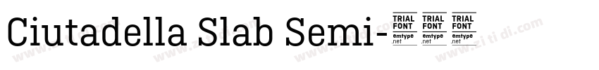 Ciutadella Slab Semi字体转换 Ciutadella Slab Semi字体转换
